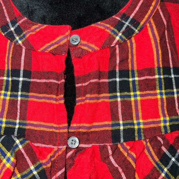J. Crew Flannel Plaid 90s Momcore Lumberjack Western 3/4 Sleeve Cabin Cottage S - Picture 5 of 9